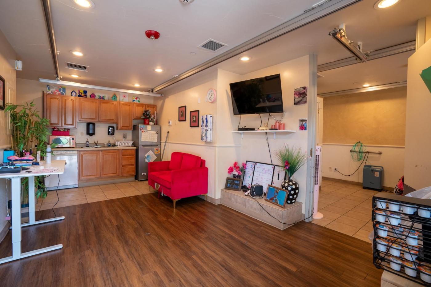 Living room of apartment unit